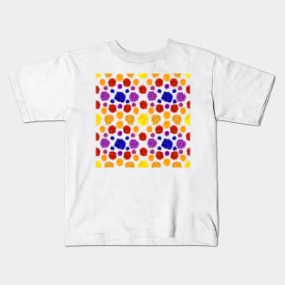 Rainbow Roses - Fun and Bright Fashion Pattern Kids T-Shirt